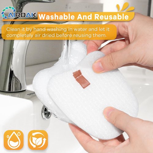 HV380 Filters for Shark Rocket DuoClean Vacuum HV380 HV380C HV380W HV381 HV381C HV382 HV384Q UV380 ZS360 ZS360C ZS361C ZS362, 4 Foam & Felt Filters 4 Post-Filters Replace Part # XPMFK320 & XPSTFH380