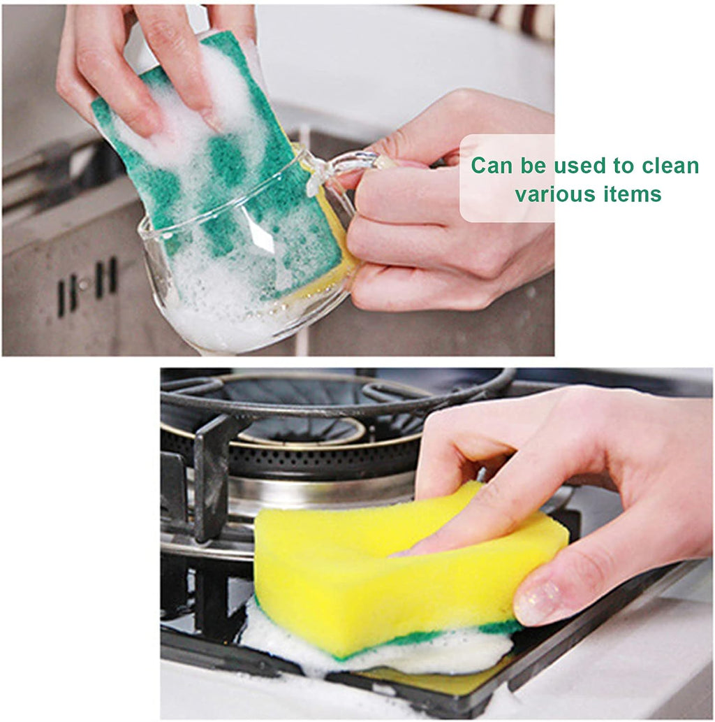 Regine Switzerland Kitchen Cleaning Sponges - 36-Pack Non-Scratch Odor-Free Dishwashing Pads