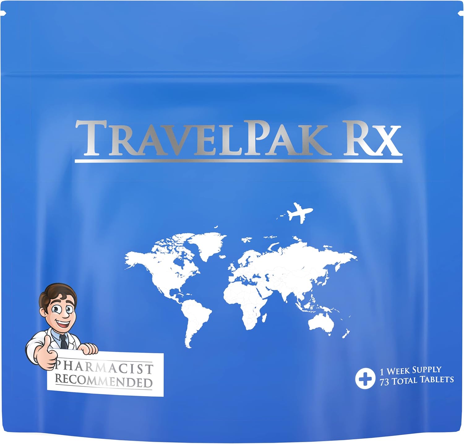 Skiennix Travel Essentials Medicine Kit - TSA-Approved Over-The-Counter Packets for Travel & Camping