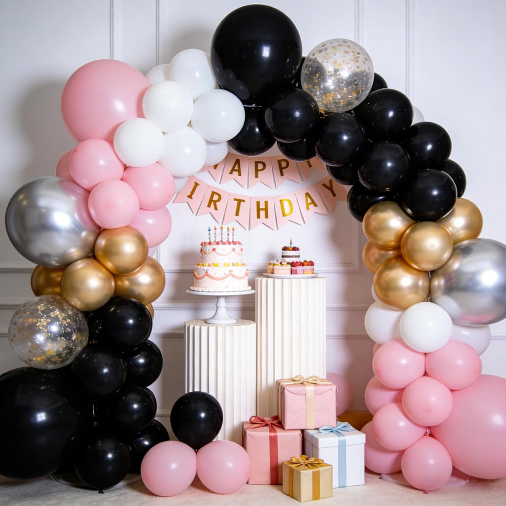 Black Balloons - 60 PCS 12-Inch Latex Balloons for Birthday, Wedding, Baby Shower & Holiday Decor
