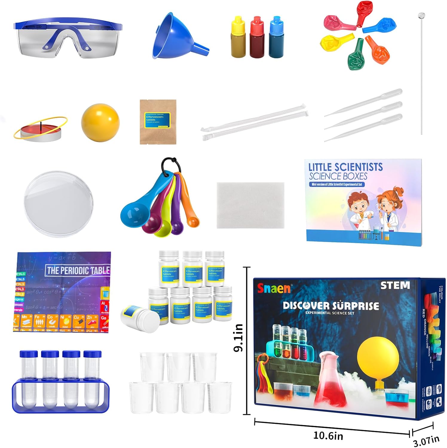 SNAEN STEM Science Kit - 220+ Lab Experiments for Kids | Educational Birthday Gift for Ages 3-12