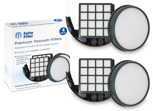 Fette Filter - Upright Vacuum Filter Kit Compatible with Hoover WindTunnel 3 Pro Pet. Compare to Part # 303903001 & 305687002. (Pack of 2)