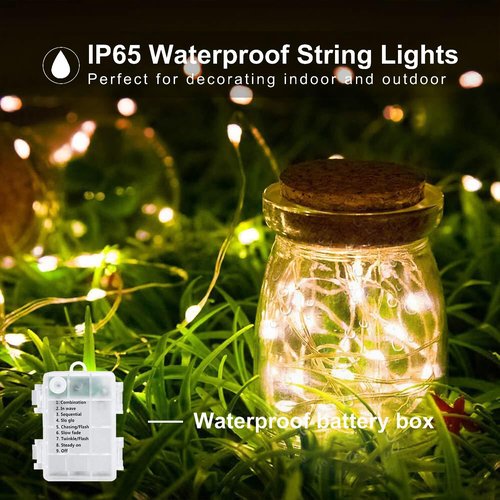 Upgraded 4Pack 280Ft 800 LED Fairy Lights Battery Operated with Remote & Timer, Waterproof Christmas String Lights Outdoor Indoor, Battery Twinkle Lights for Bedroom, Xmas, Parties, Tree, Garden Decor