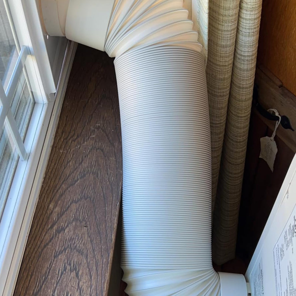 SunDiao Portable Air Conditioner Hose, Portable Exhaust Vent Hose with 5.9 Inch Diameter, Anti-Clockwise Thread, 90 Inch Length