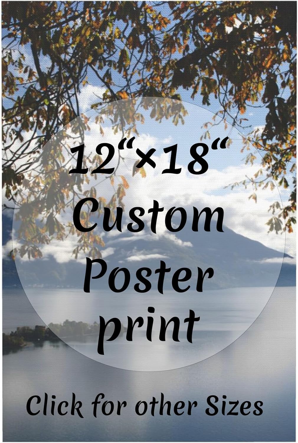 Skiennix Custom Canvas Prints - Personalized Photo Posters for Living Room, Bedroom, Office | 12x18 Inch