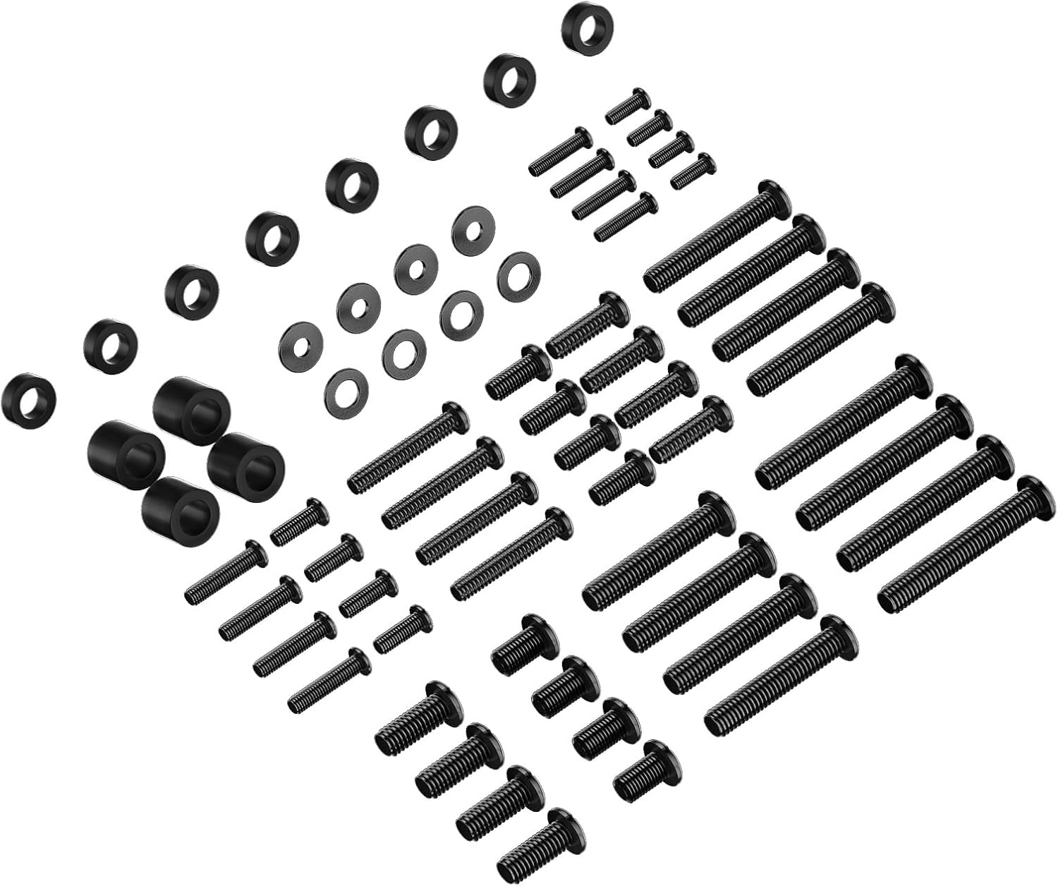 WALI Universal TV Mount Hardware Kit - Fits Most TVs Up to 80 Inches | Includes M4, M5, M6, M8 Screws - Black