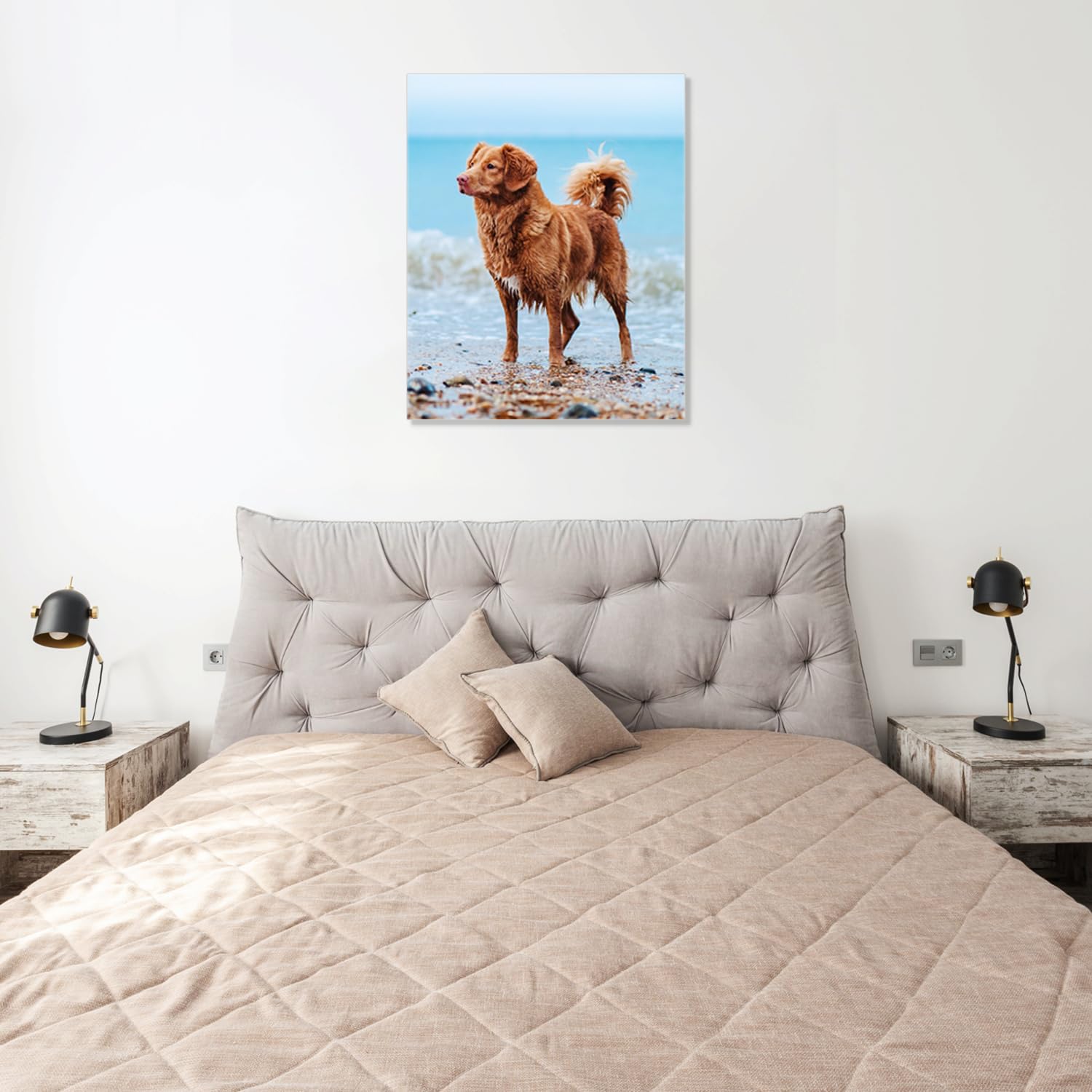 WEGA Custom Canvas Prints - Personalized Wall Art with Your Photos | 8'' W X 10'' H Framed for Home Decor
