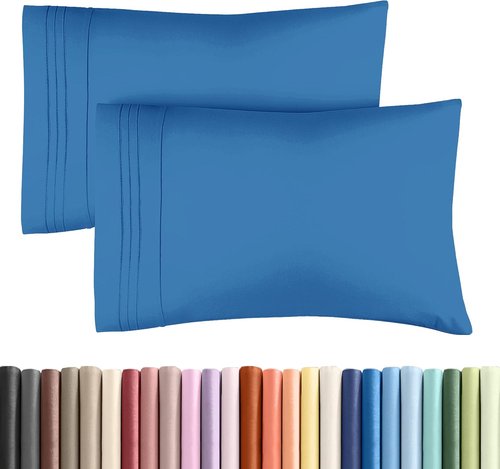 King Pillow Cases by [Brand Name] - Ultra Soft Hotel Quality Covers | Wrinkle-Free & Stain Resistant - 2 Piece Set in Royal Blue