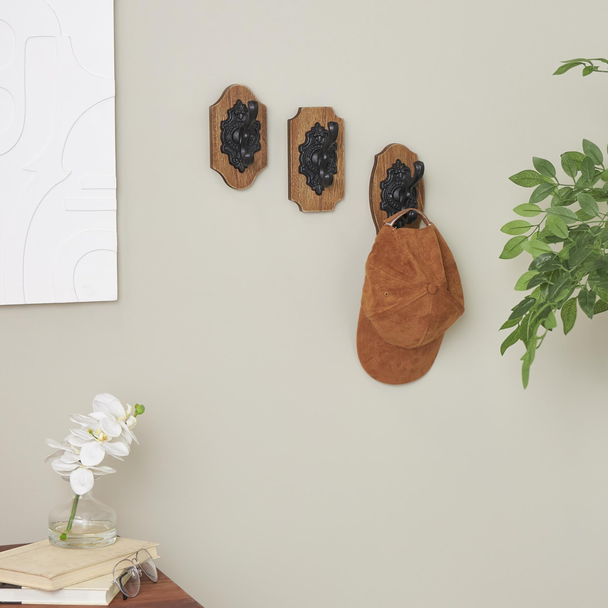 Metal Dog Wall Hooks 19"W, 5"H - 55513