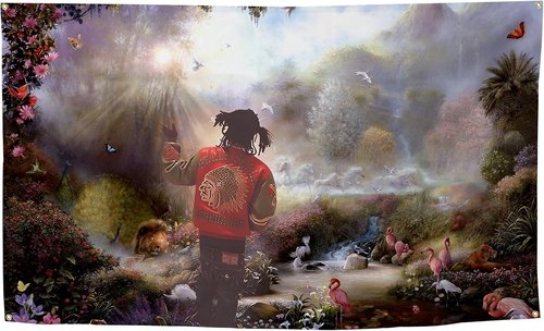 **Chief Aesthetic Garden of Eden Flag - Durable 3x5 Feet Tapestry for Indoor & Outdoor Decor**