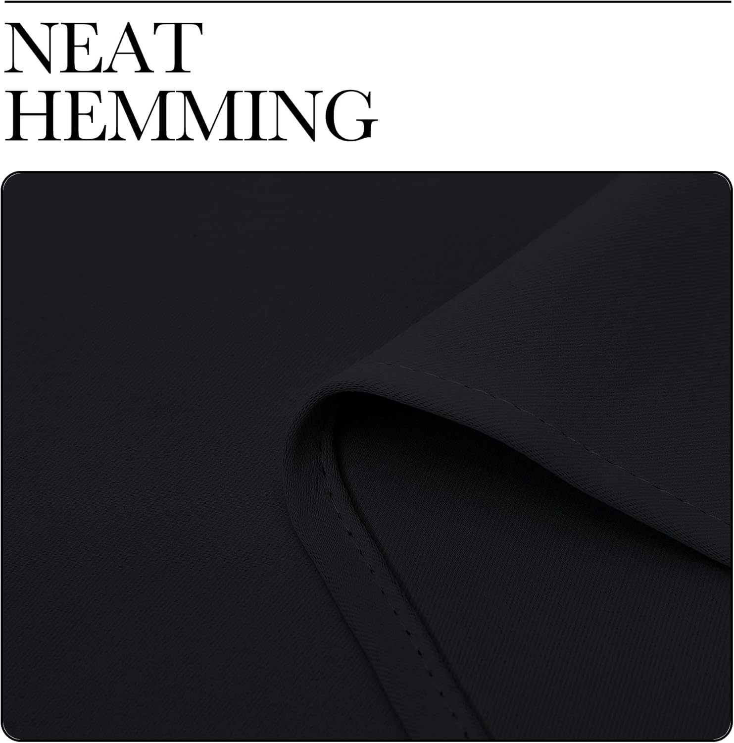 NICETOWN Blackout Curtains - Thermal Insulated Grommet Drapes for Halloween | 2 Panels, 55" x 108", Black