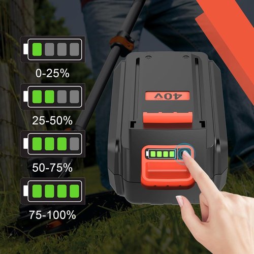 LBX2040 | 2-Pack 3600mAh Lithium-Ion Replacement Battery & Charger for Black & Decker 40V Tools - Orange