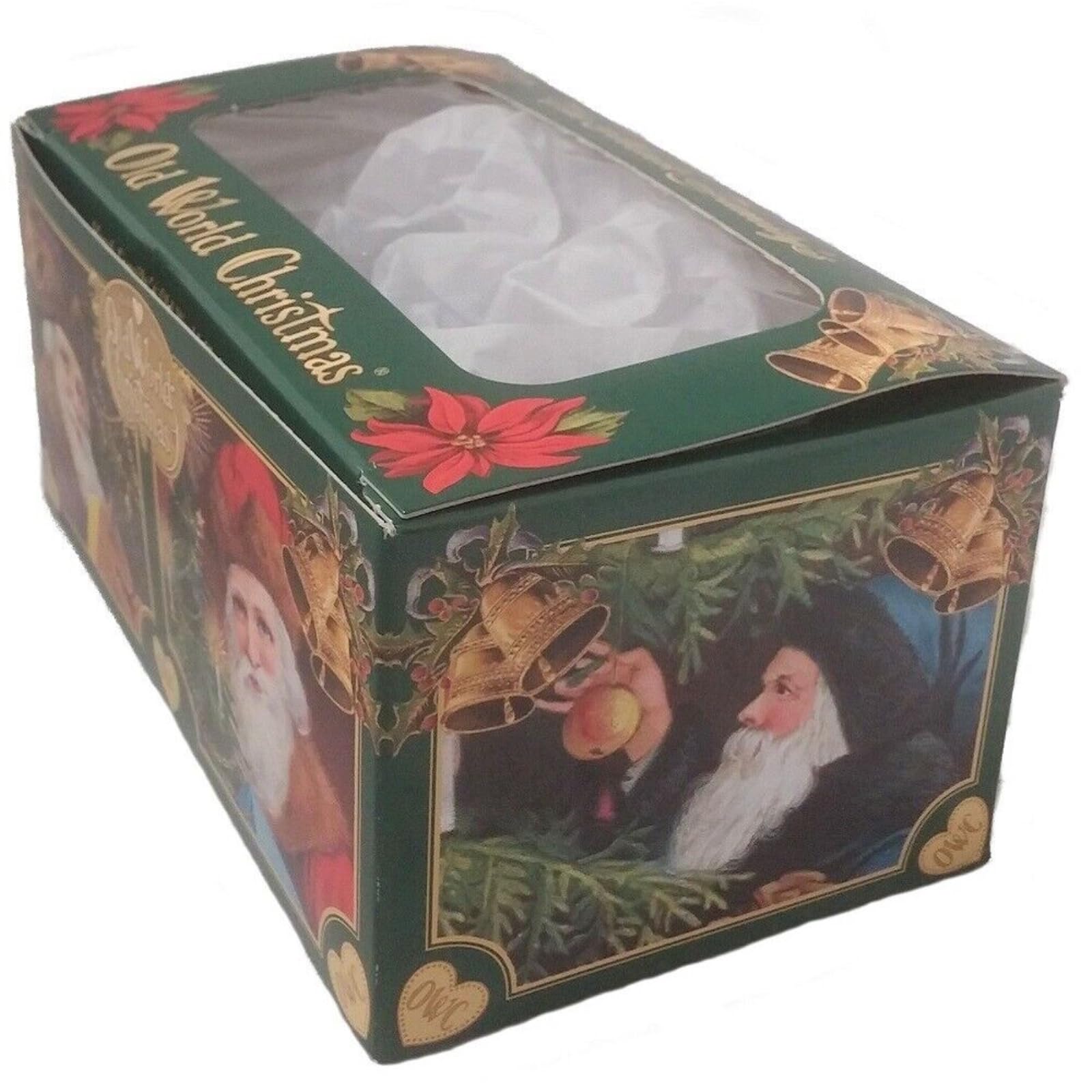 Old World Christmas Norwegian Santa Glass Blown Ornament for Christmas Tree, Handcrafted Holiday Decoration, Santa Collection