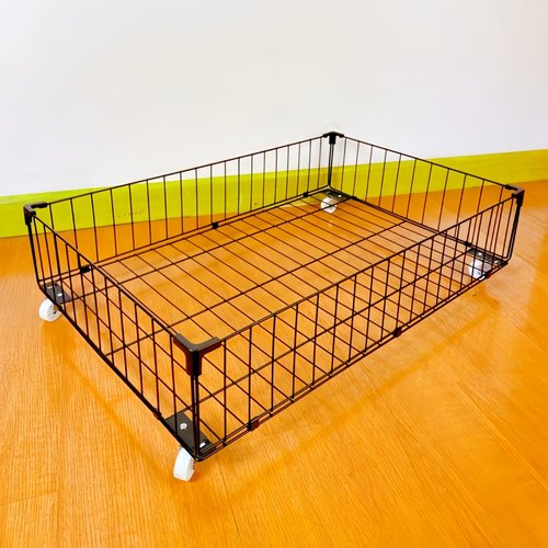 Jifader 4 Pack Larger Under Bed Storage With Wheels,Rolling Under Bed Drawer,Under Bed Shoes Storage,Open Design, Large capacity,Suitable For Various Storage