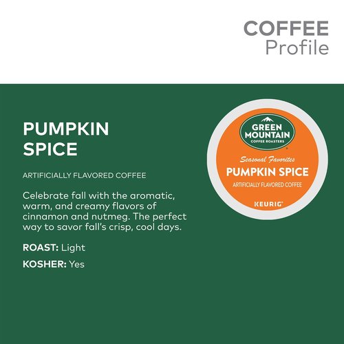 Green Mountain Coffee Roasters Pumpkin Spice Seasonal Selection - 72 Count Coffee Pods