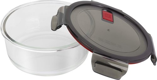 Zwilling J. A. Henckels Zwilling Gusto 39506-004 Gusto Storage Container, Round Shape, 4.9 fl oz (1,300 ml), Glass Airtight, Heat Resistant, Container, Microwave Safe, Dishwasher Safe
