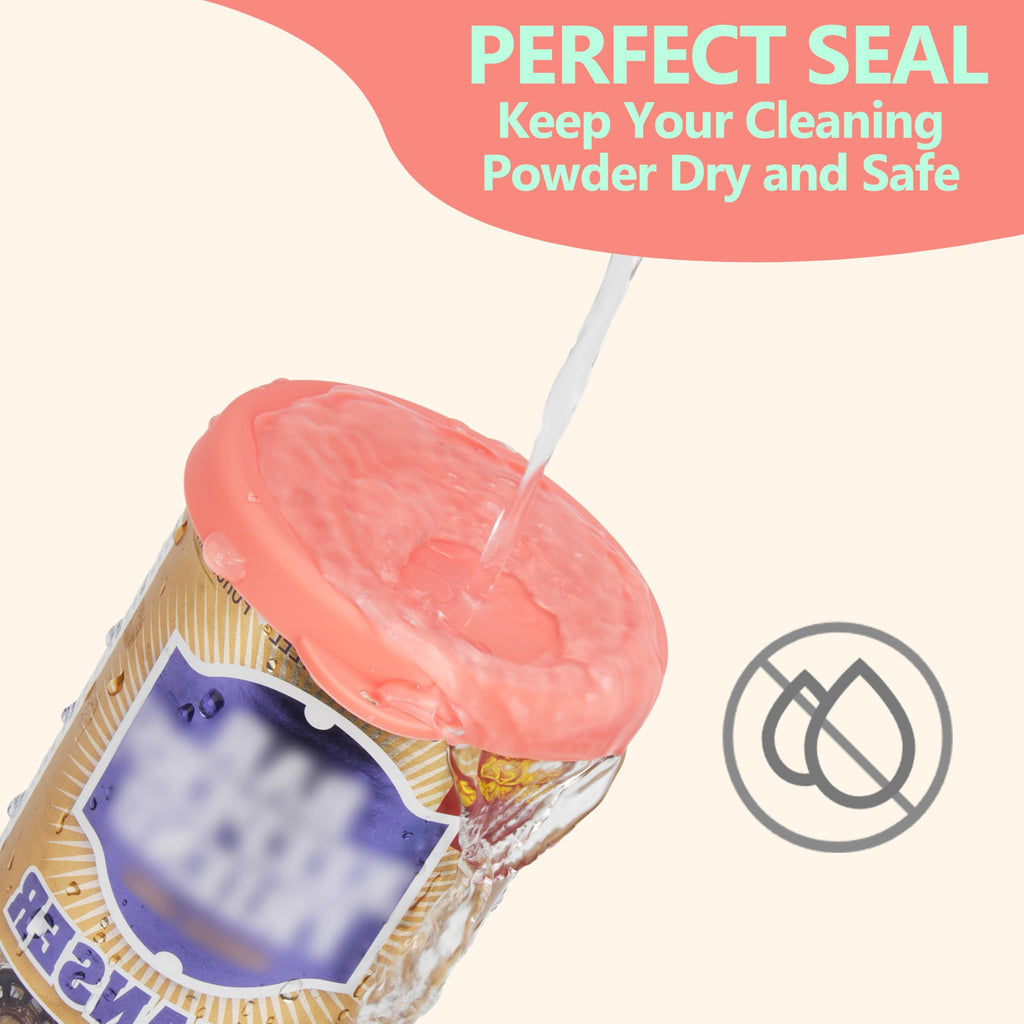 Silicone Powder Cleanser Lids Compatible with Bar Keepers Friend 12 oz & 21 oz Silicone Cover fit for Comet, Ajax Powder Cleanser to Keep Dry, 1 Packs, Cyan