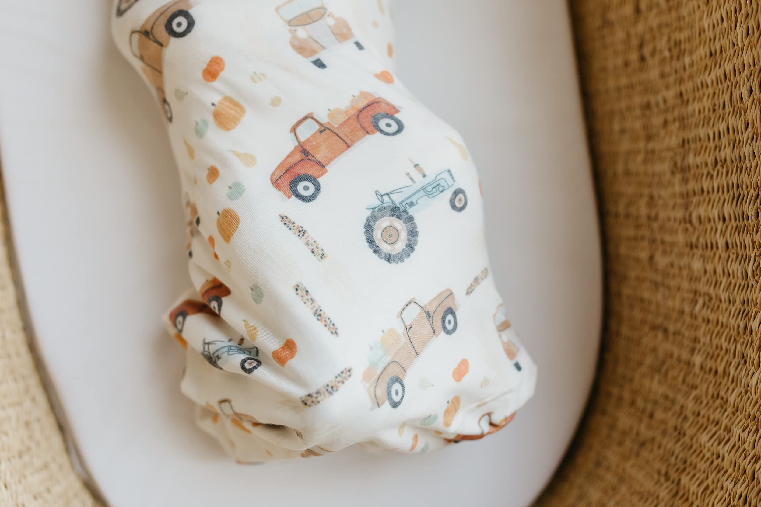 Copper Pearl Large Premium Knit Baby Swaddle Receiving Blanket Hayride