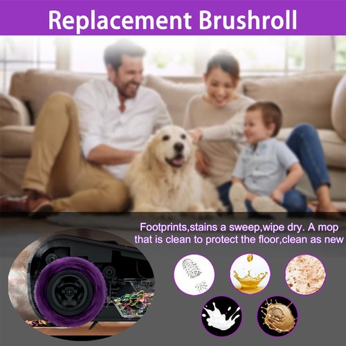 CleanCrafter Replacement Brush Roller for Shark Steam Pickup 3-in-1 Steam Mop | Fits Models SD205CCO SD205 SD201 SD201C SD201Q SD200 | Compatible with Shark Floor Steamer