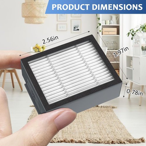 iRobot Replacement High-Efficiency Filter - 3 Pack for Roomba e, i, and j Series Vacuums