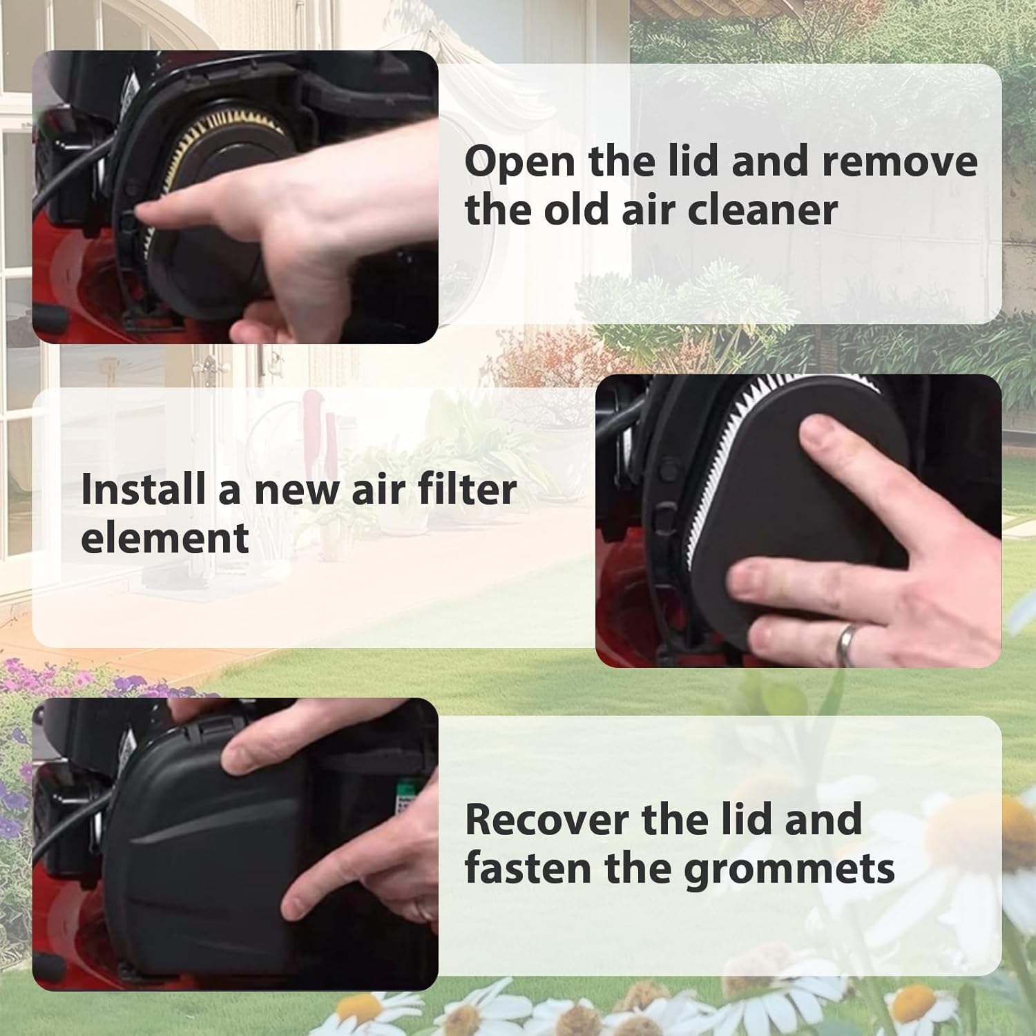 593260 Lawn Mower Air Filter - Replacement for Most 500 Series Engines | 2-Pack