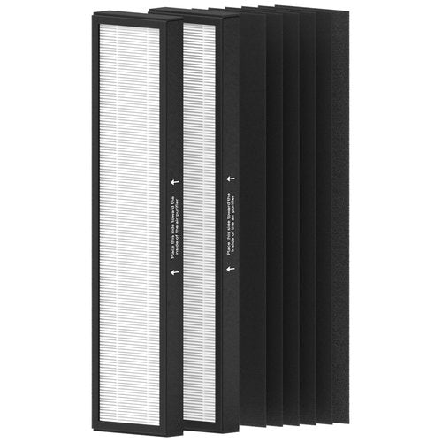 182550 Replacement Filter Compatible with Bionair BAP536UV-U Air Purifier and Holmes HAP537UV / 2141139 Air Purifier, 2 H13 True HEPA and 6 Carbon Pre-Filter