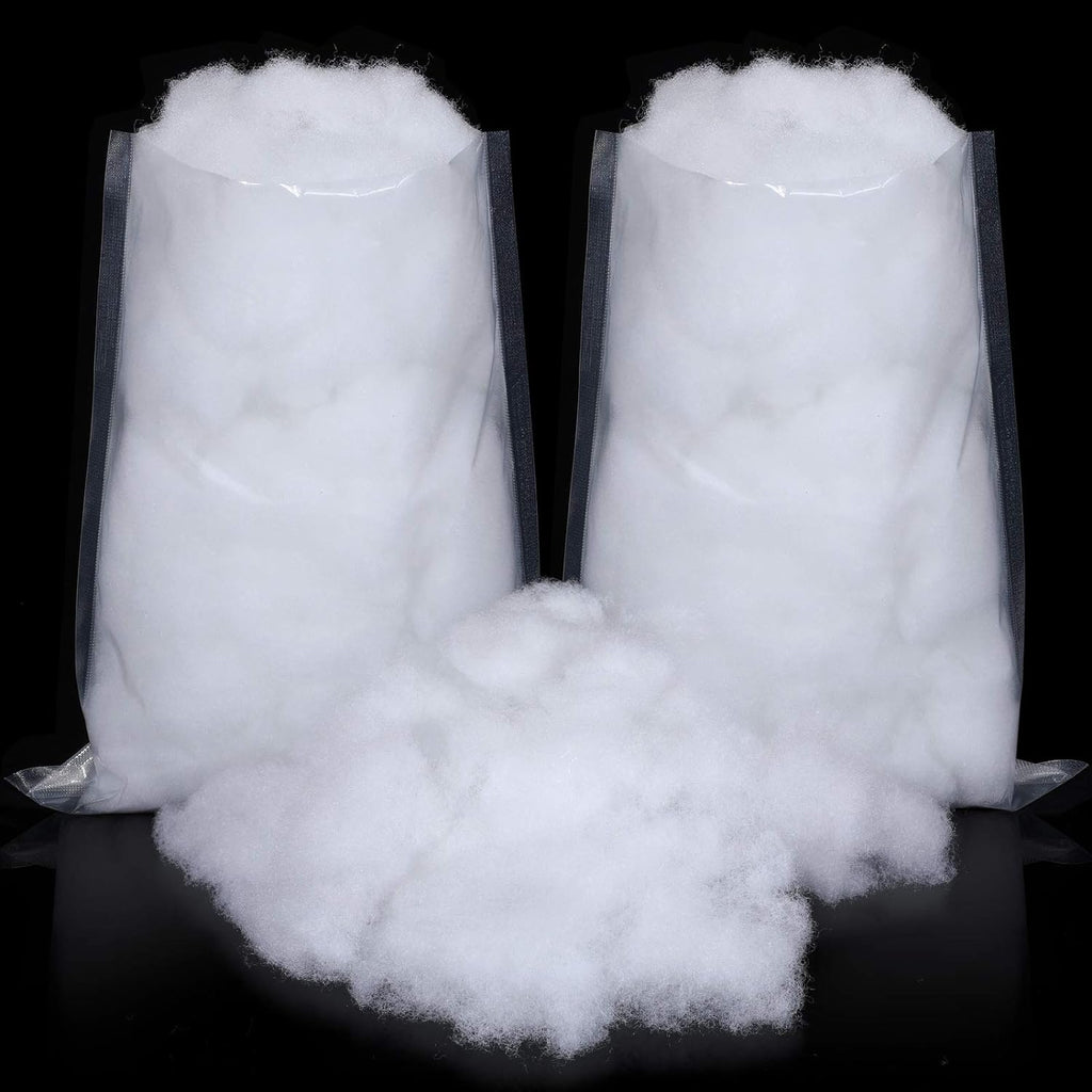 Sumind Winter Fake Snow Decoration - Fluffy Artificial Cotton Fiber for Crafts & Home Decor | White