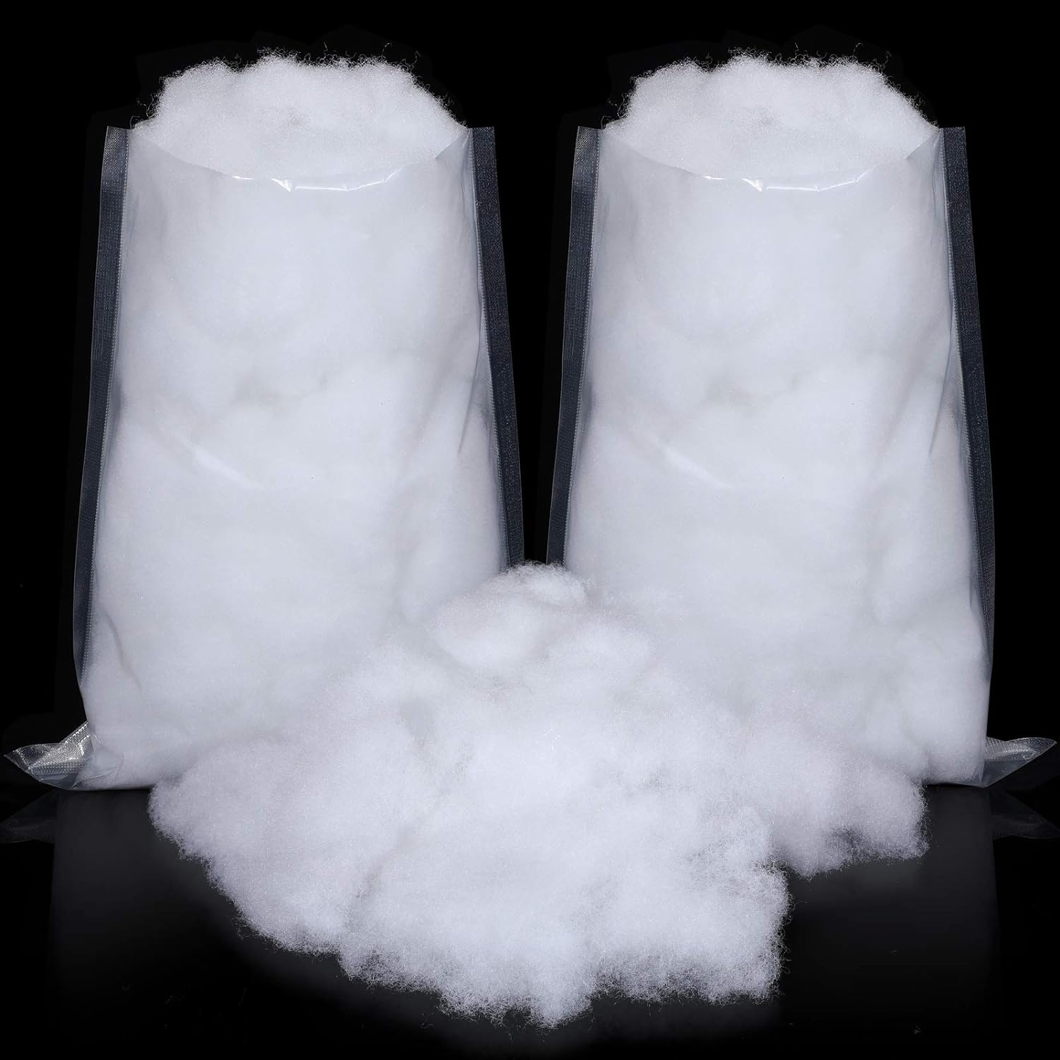 Sumind Winter Fake Snow Decoration - Fluffy Artificial Cotton Fiber for Crafts & Home Decor | White