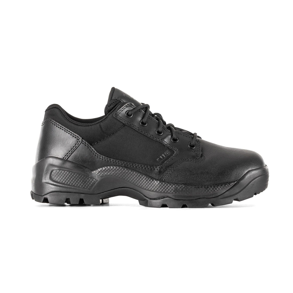 5.11 Tactical Men's ATAC 2.0 Low Shoes - Polished Finish, Shock Mitigation, Superior Grip - Law Enforcement & Military Footwear, Black, 11 Regular, Style 12466