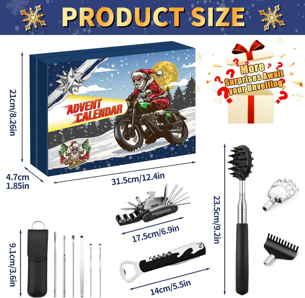 MOVINPE Advent Calendar for Men | 24 Days of Gadgets, Tools & Fun Gifts for Christmas 2025