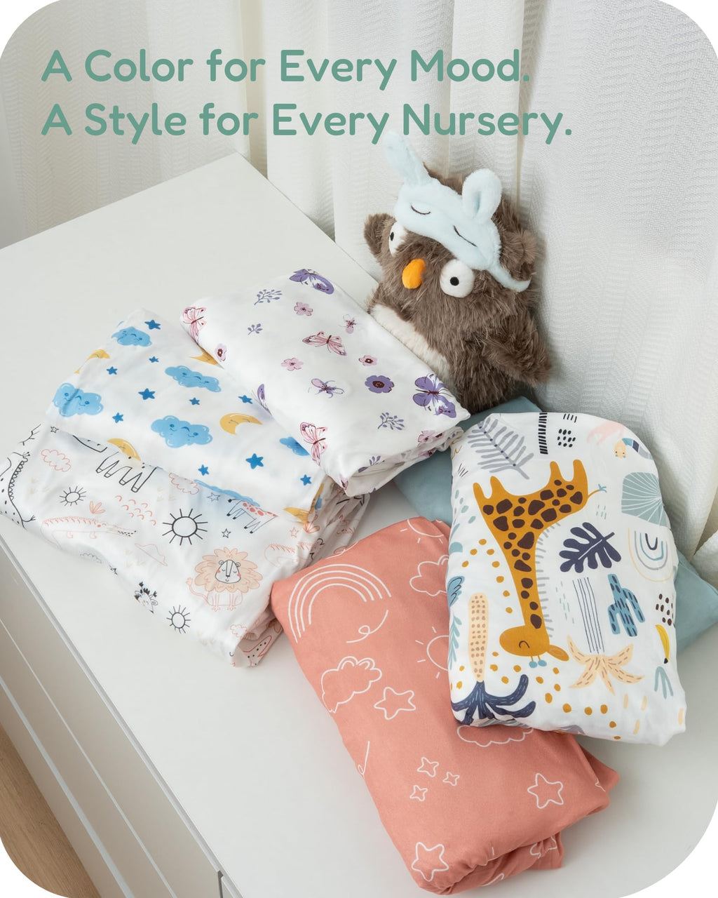 TotChill Crib Sheets 2 Pack, Fitted Crib Sheet for Standard Crib Mattress 28x52x9, Ultra Soft Jersey Knit, Breathable Stretchy Deep Pocket, Snug Fit Stays Put, Baby Crib Mattress Sheet