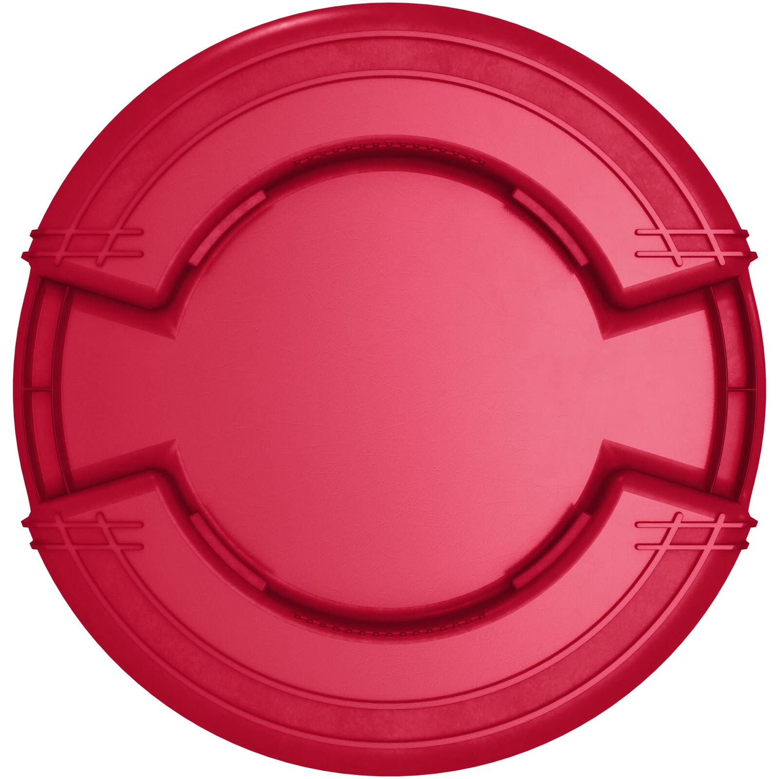 SPARTA Bronco 20 Gallon Trash Can, Thick Polyethylene Bin, NSF Certified Waste Container with Top Handles, Bottom Handholds, Reinforced Base and Stackable, LLDPE, 20 Gallon, Red