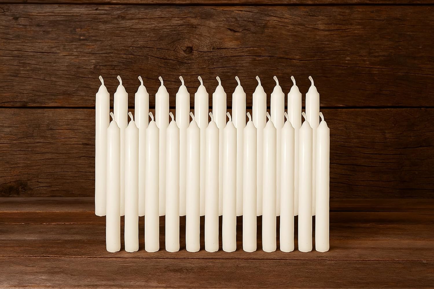 Skiennix 20 Pcs White Chime Candles - 4” x 0.5” | Perfect for Angel Chimes & Holiday Decor