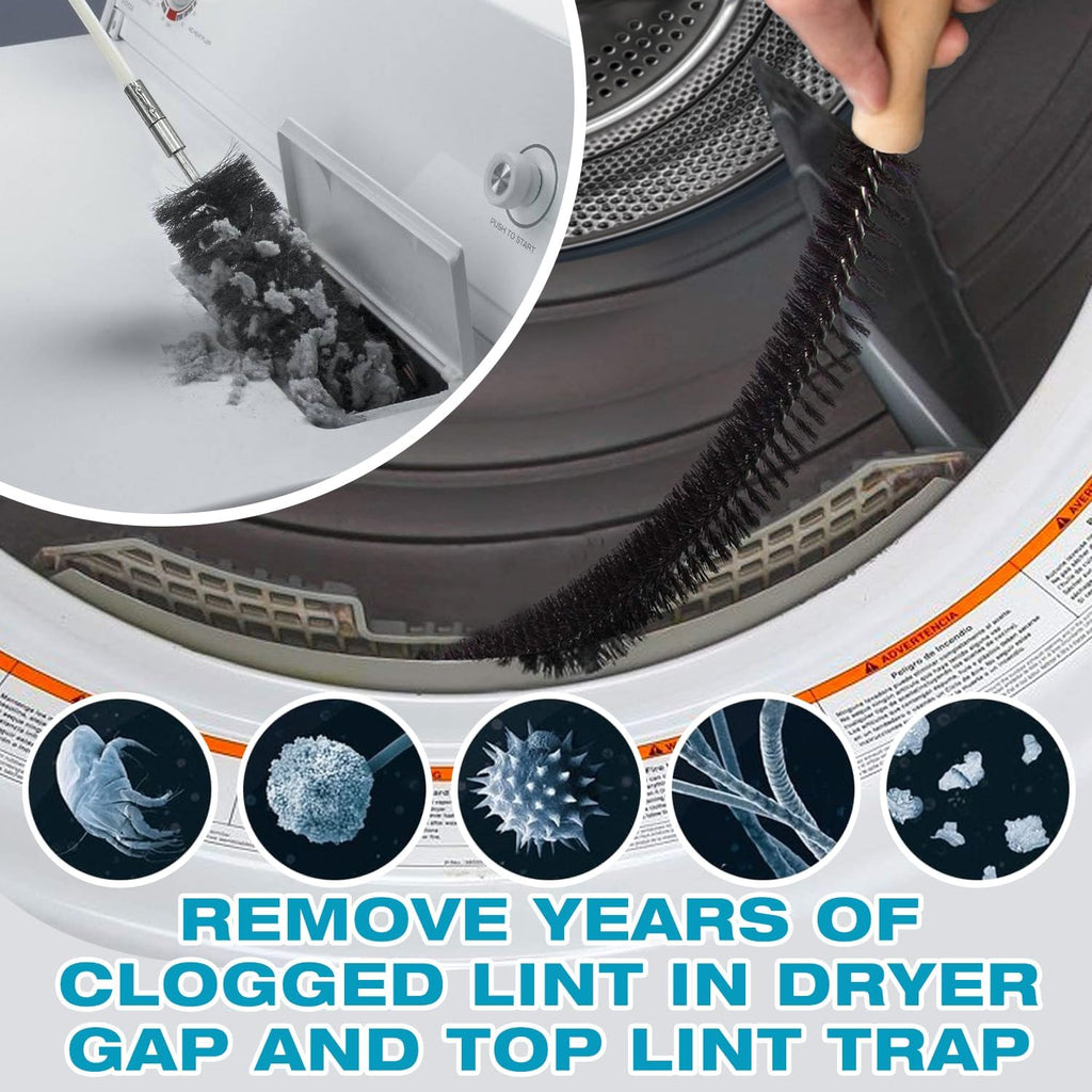 Sealegend Dryer Vent Cleaner Kit - 58 Pieces, 35 Feet with Omnidirectional Lint Vacuum Attachment & Brushes