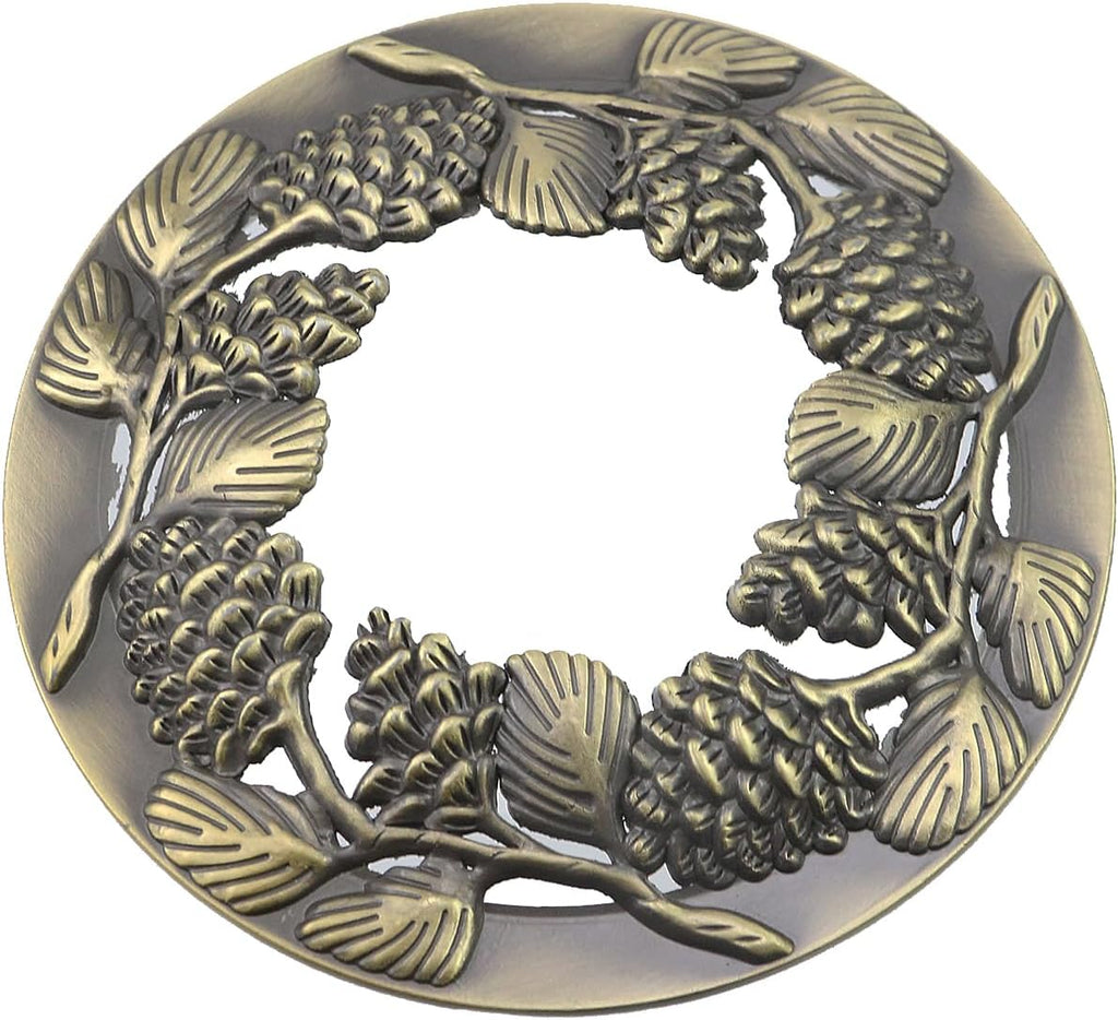 Skiennix Scented Candle Sleeves - Unique Retro Design for Office & Wedding Decor | 2 Pcs Bronze Pinecone
