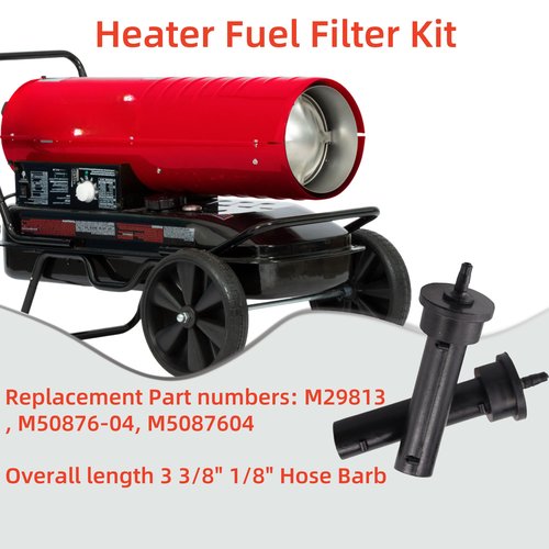 Dgdhf Replacement Fuel Filter Kit M50876-04, M29813 Fits Reddy, Co-op, Remington, Master, Desa, Cenex Kerosene Air Heaters (Set of 2)