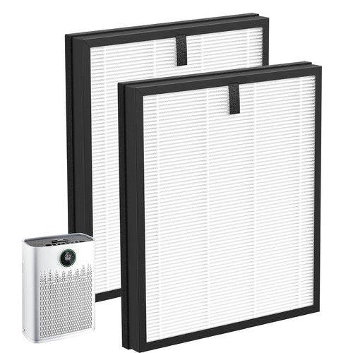 2 Pack HAP603 Replacement Filter Compatible with ECOSELF HAP603WF & HAP603 Air Purifi-er, 3-in-1 True Air Purifi-er replacement filter, HAP603 & HAP603WF, White