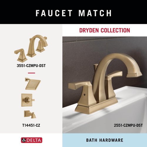 DELTA FAUCET 75135-CZ Dryden Wall Mounted Towel Hook in Champagne Bronze