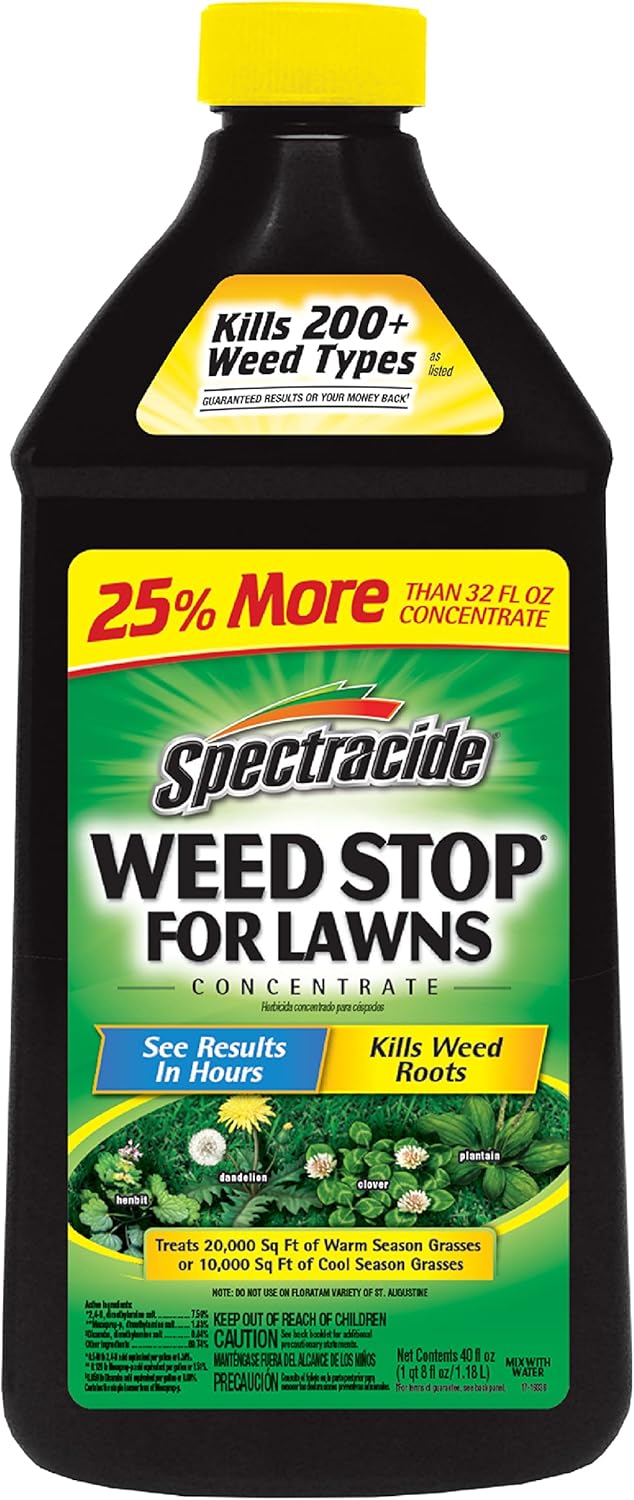 Spectracide Weed Stop - Concentrate Formula Kills Weeds at the Roots | 40 Fl Ounce