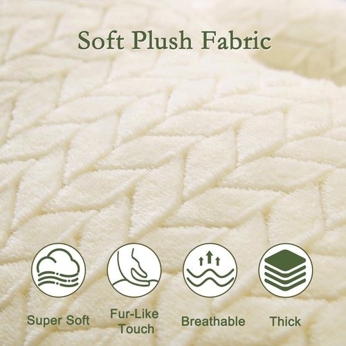 YOUR MOON Wedge Headboard Pillow Twin Size, Triangular Wedge Backrest Pillow with 1 Pack Neck Roll Pillows, Headboard Pillow for Bed,Daybed,and Lounging, Large Bed Bolster Pillows,Off White
