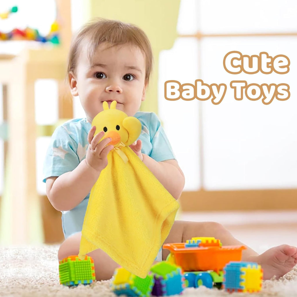 Pro Goleem Duck Security Blanket - Soft Yellow Baby Lovey for Newborns & Toddlers | 16 Inch Snuggle Toy