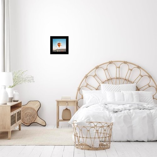 JCJMY 4x4 Picture Frame - Black Wall Hanging & Tabletop Display | Shatter-Resistant Plexiglass