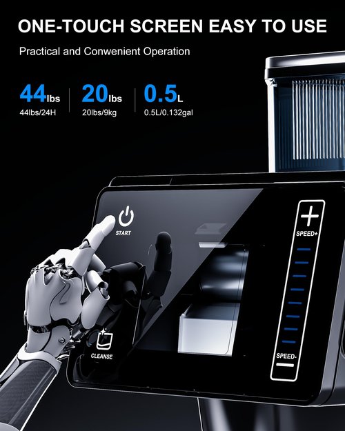 Nyzgax Snowflake Maker, Portable Power Ice Shaved machine with Rapid Cooling, Food-Grade Stainless Steel Material, Adjustable Speed Frozen Drink Maker for Home, Party, School