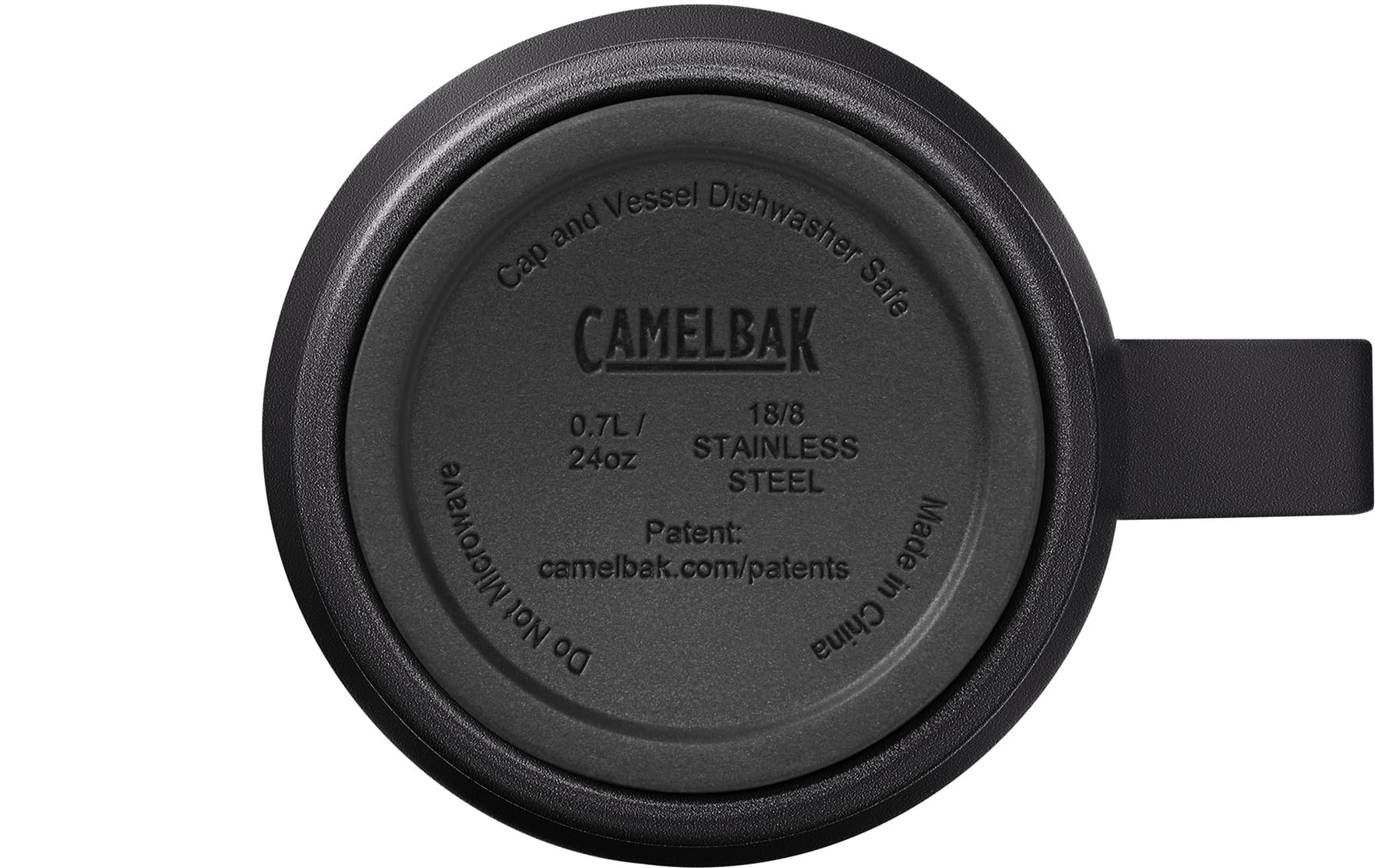 CamelBak Horizon Straw Mug Insulated Stainless Steel with Spill Resistant Straw Lid, 24oz Travel Friendly Design for Hot and Cold Drinks, Black