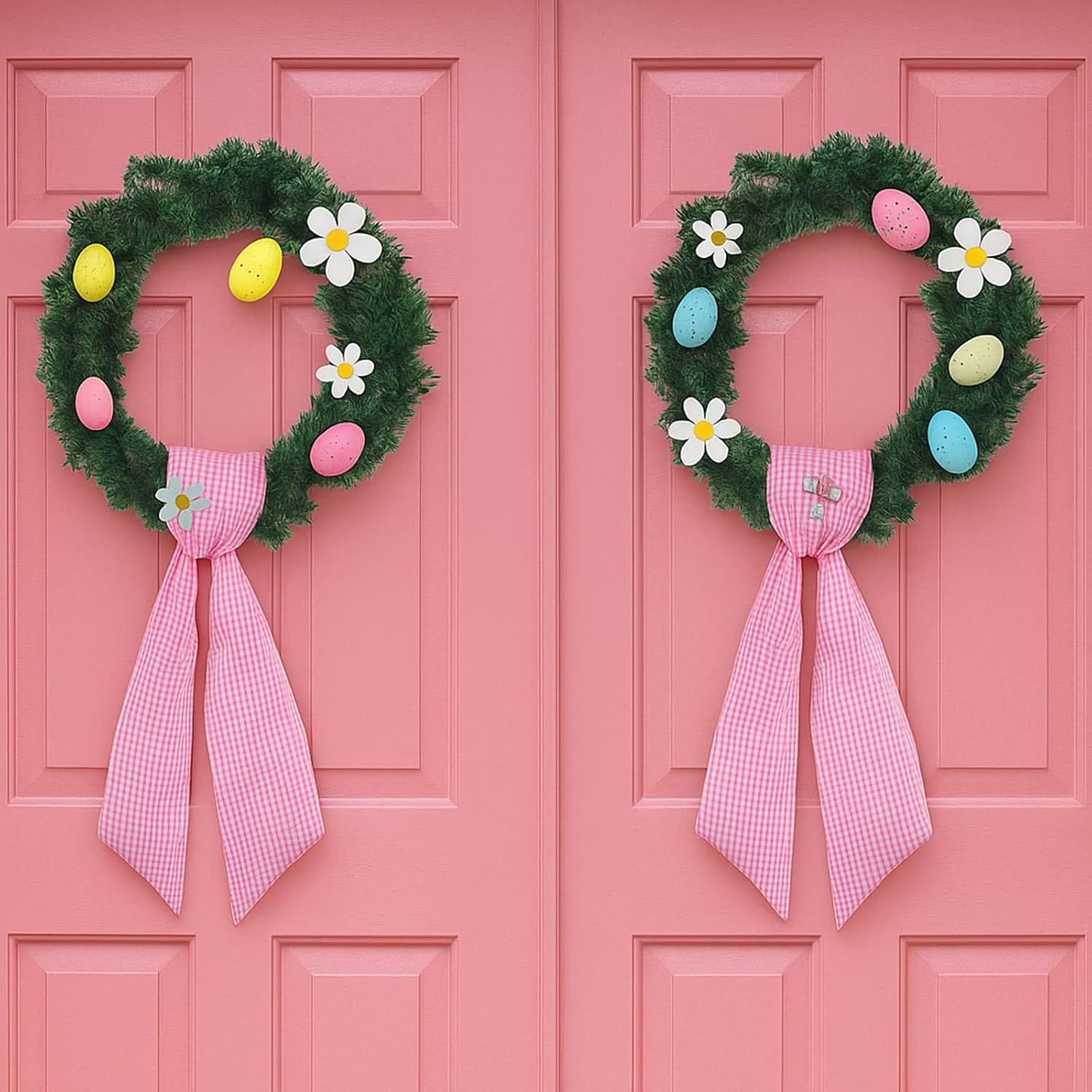 Regine Switzerland Pink Striped Wreath Sash - 5.12" Wide x 54.33" for Baby Shower & Spring Decor