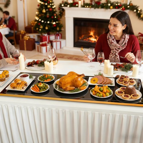 Electric Warming Tray 39" x 14", Glass Warming Trays for Buffets Party with 9-Level Temperature and 24H Timer, Food Warmer Chafing Dishes for Buffet, 8S Full Surface Heating Mat for Party Gathering