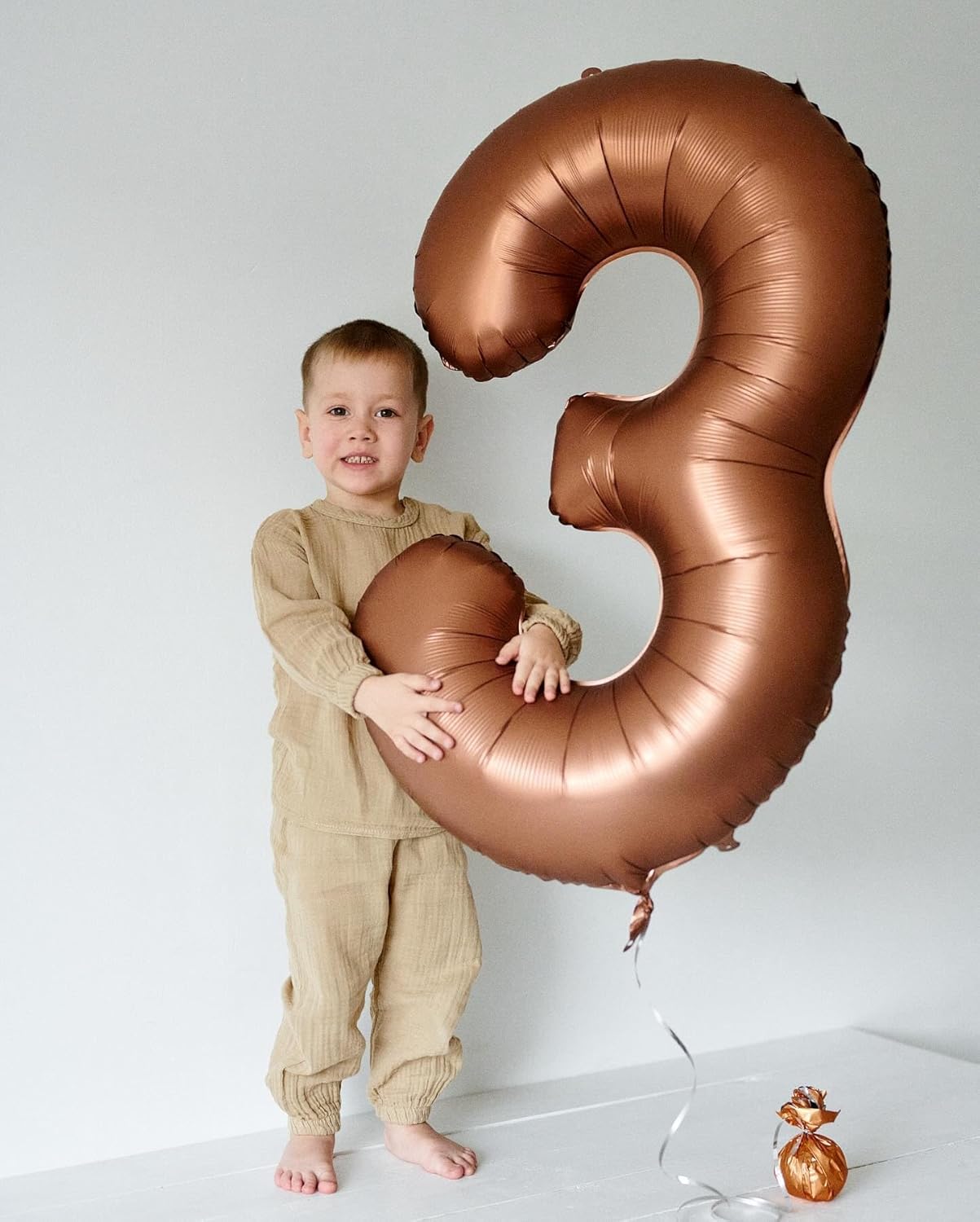 Number 17 Balloon - Dark Brown 40 Inch | Perfect for 17th Birthday Decorations & Party Supplies