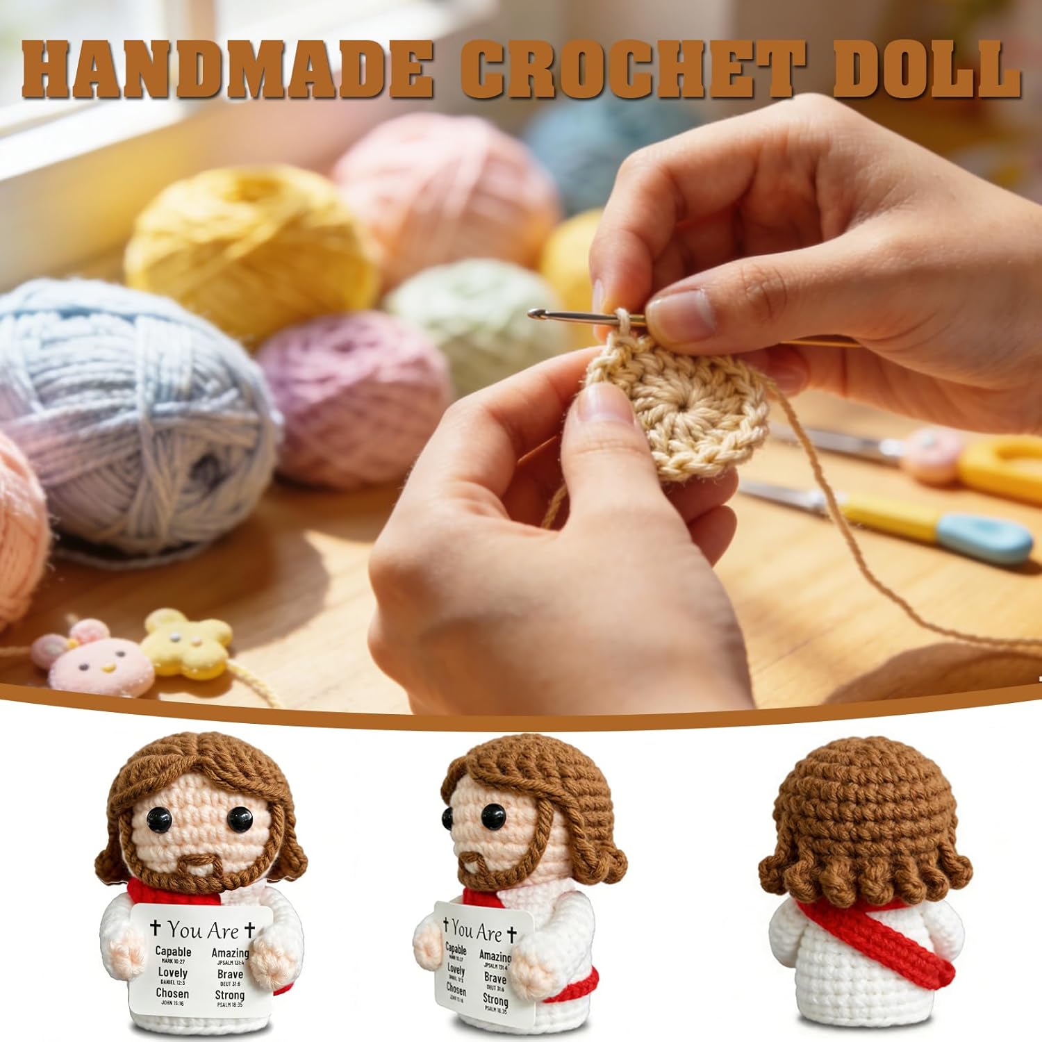 Regine Switzerland Handmade Jesus Christian Gifts - Positive Crochet for Moms | Perfect for Mother's Day