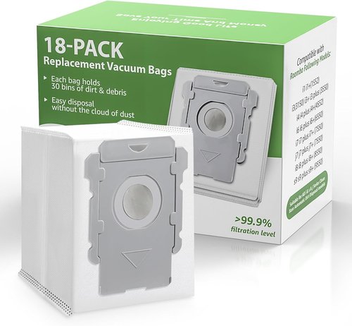 iRobot Vacuum Bags - 18 Pack for Roomba i7, i8, j7, s9 | Automatic Dirt Disposal Compatible