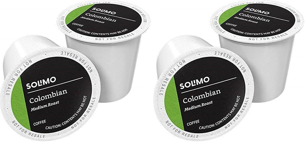 Solimo Medium Roast Colombian Coffee Pods - Compatible with Keurig 2.0 | 100 Count (Pack of 2)